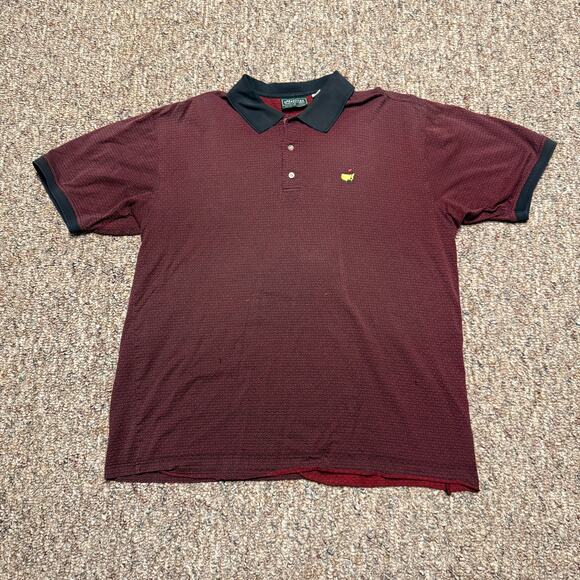 Masters Polo Shirt Mens Extra Large Red Masters Collection Golf - Picture 1 of 8